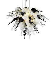 ColorSelect Monochrome Mini Blown Glass Chandelier
