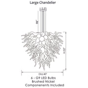 Large ColorSelect Chandelier Custom Color Design