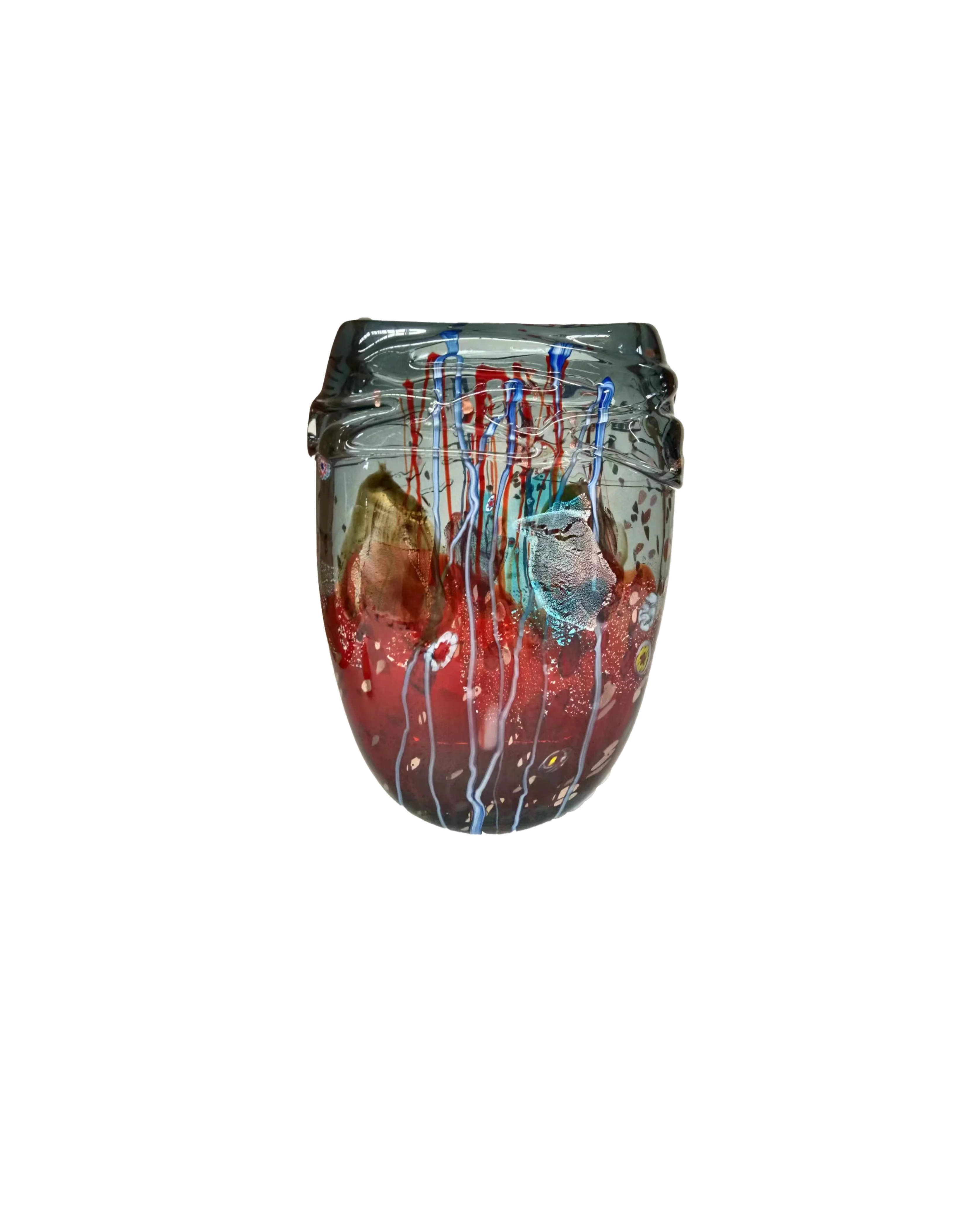 Color Mosaic - Handblown Art Glass Vase (Item #8012)
