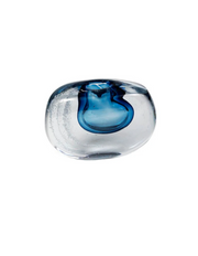 Deep Blue Gem - Handblown Art Glass Vase (Item #7932)