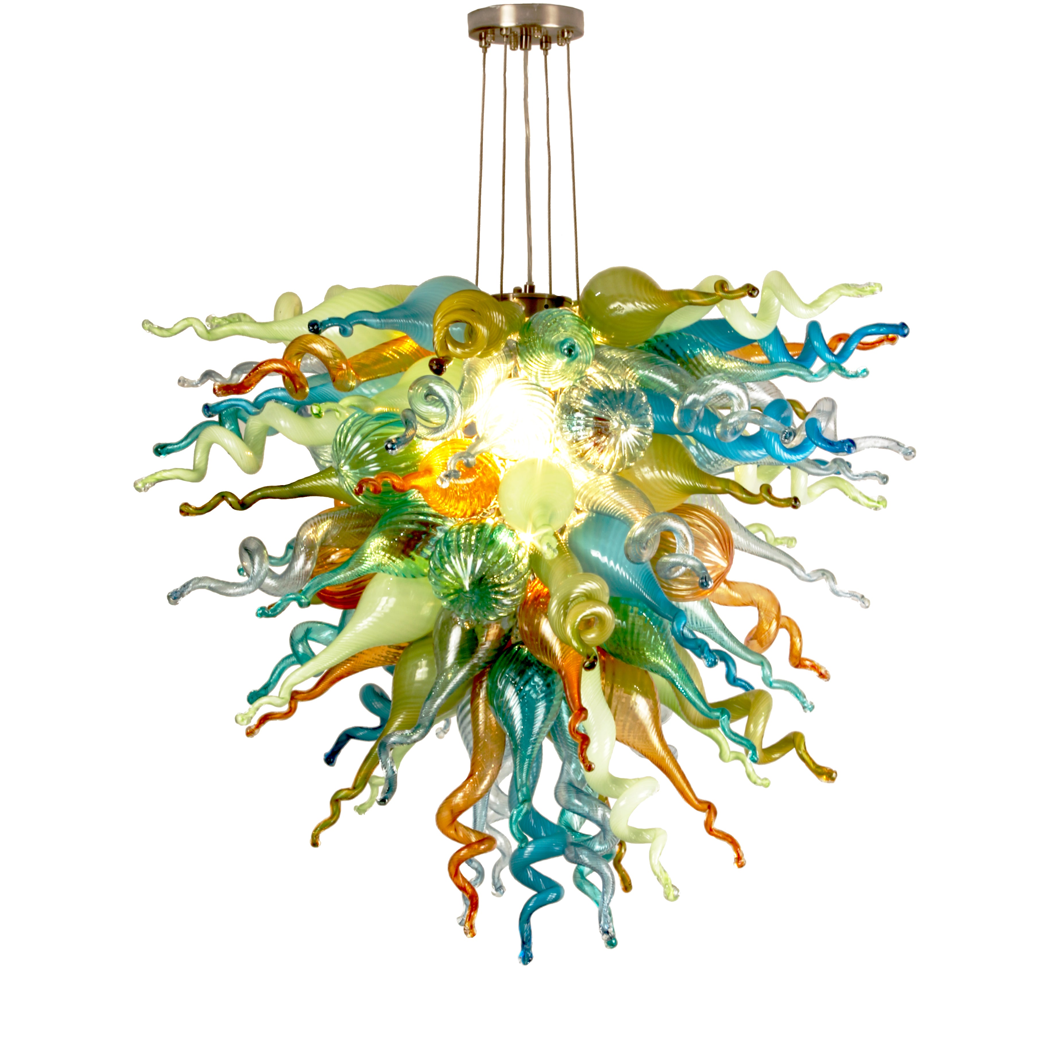 ColorSelect Fiesta Coral Large Chandelier