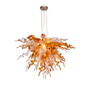 ColorSelect Frontier Timber Small Blown Glass Chandelier