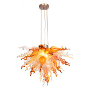 ColorSelect Frontier Timber Mini Blown Glass Chandelier