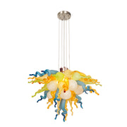 ColorSelect Glacier Bay Mini Blown Glass Chandelier