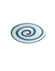 Hypnotic Swirl - Handblown Art Glass Platter  (Item #7911)