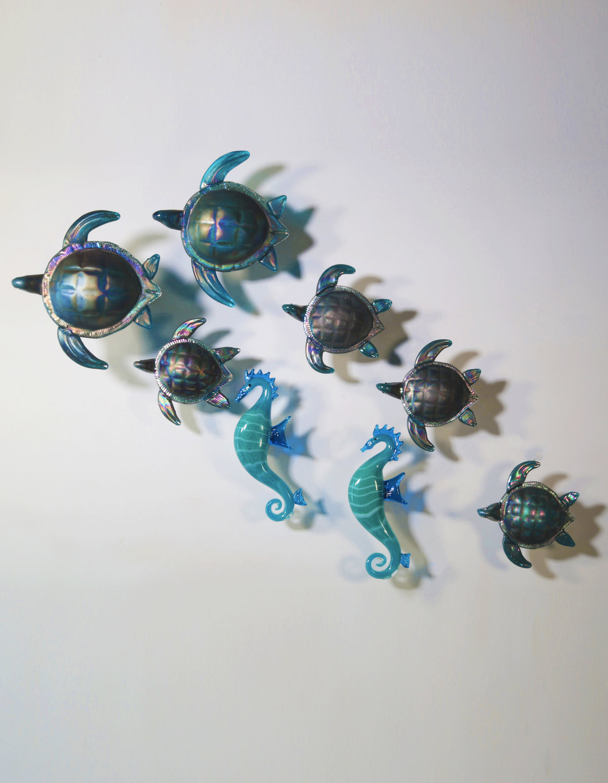 Simone's Turtle Collection Tropical Sea Turtle Wall Art - Viz Art Glass – VIZ Glass Inc.