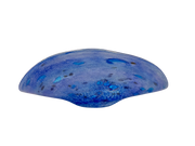 Cobalt Wide Folded - Handblown Art Glass Platter (Item #8013)