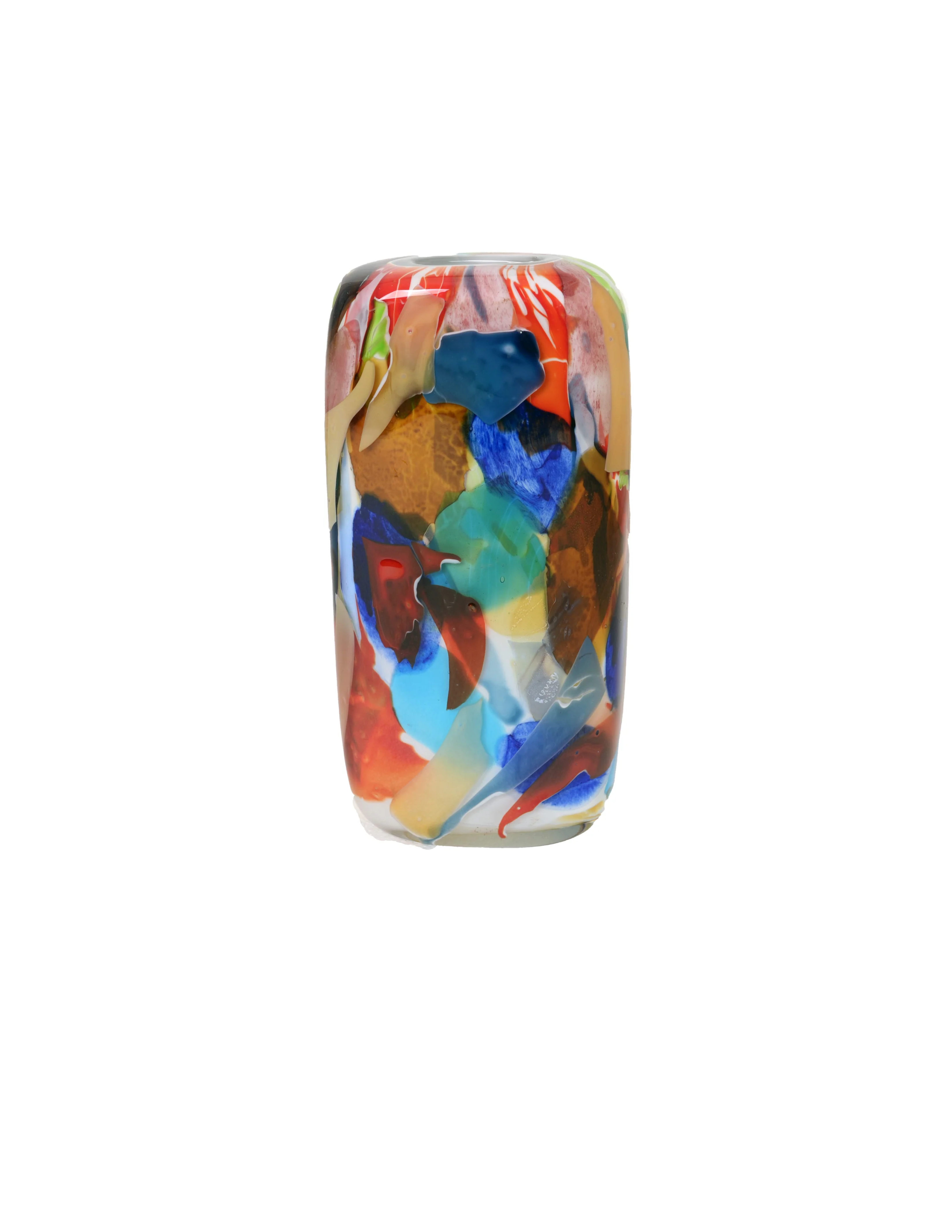Kaleidoscope Symphony - Handblown Art Glass Vase (Item #8015)