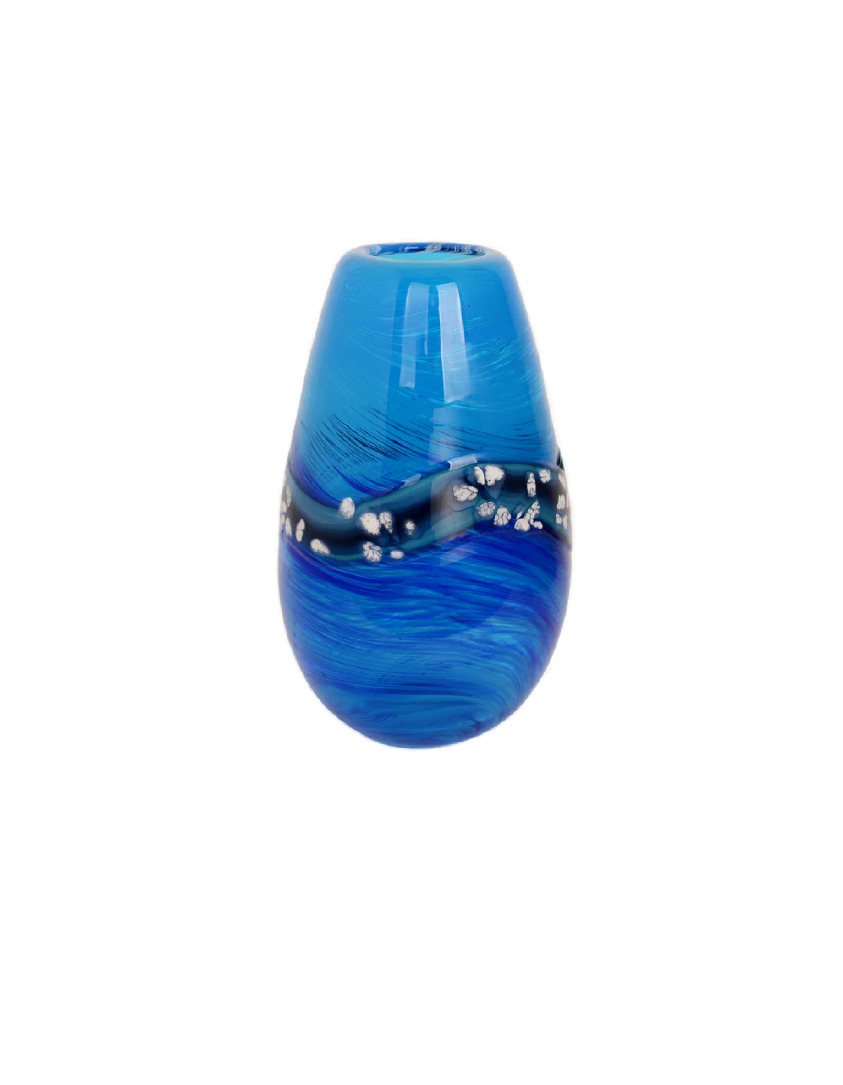 Midnight Tide - Handblown Art Glass Vase (Item #8001)