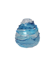 Oceanic Ripple - Handblown Art Glass Vase  (Item #8018)