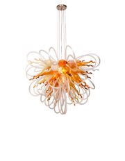 Orion Autumn Small Blown Glass Chandelier