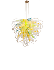 Orion California Sunshine Large Blown Glass Chandelier