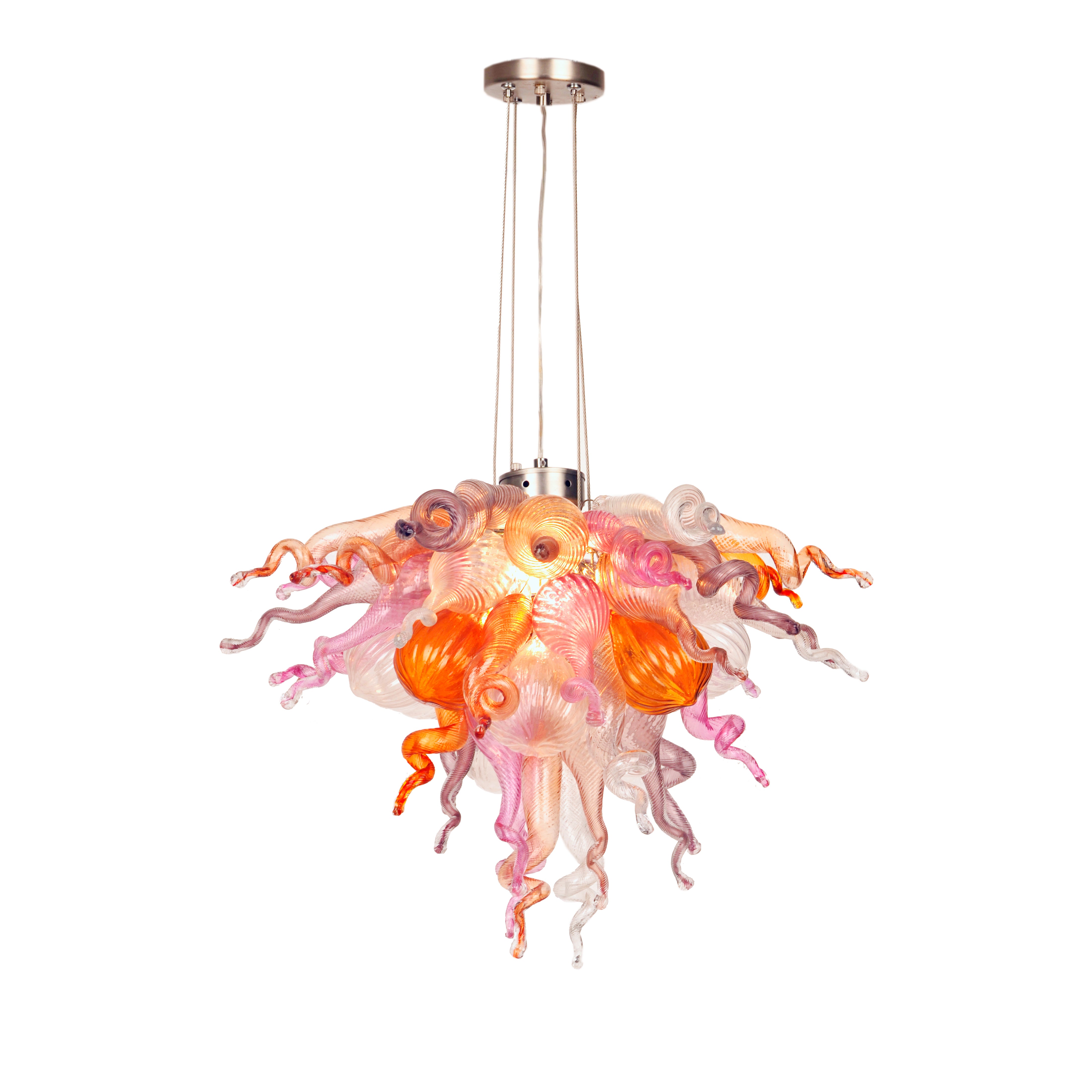 ColorSelect Twilight Mini Blown Glass Chandelier