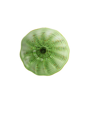 Verdant Spiral, Medium: Classic Murano Wall Art  (Item #4134MIR)