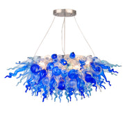 ColorSelect Waterfall Linear Blown Glass Chandelier