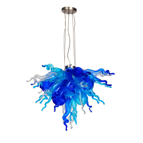 ColorSelect Waterfall Mini Blown Glass Chandelier