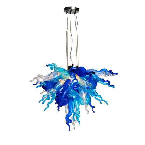 ColorSelect Waterfall Mini Blown Glass Chandelier