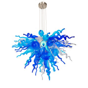 ColorSelect Waterfall Small Blown Glass Chandelier