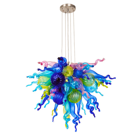 ColorSelect Wonder of the Sea Mini Blown Glass Chandelier