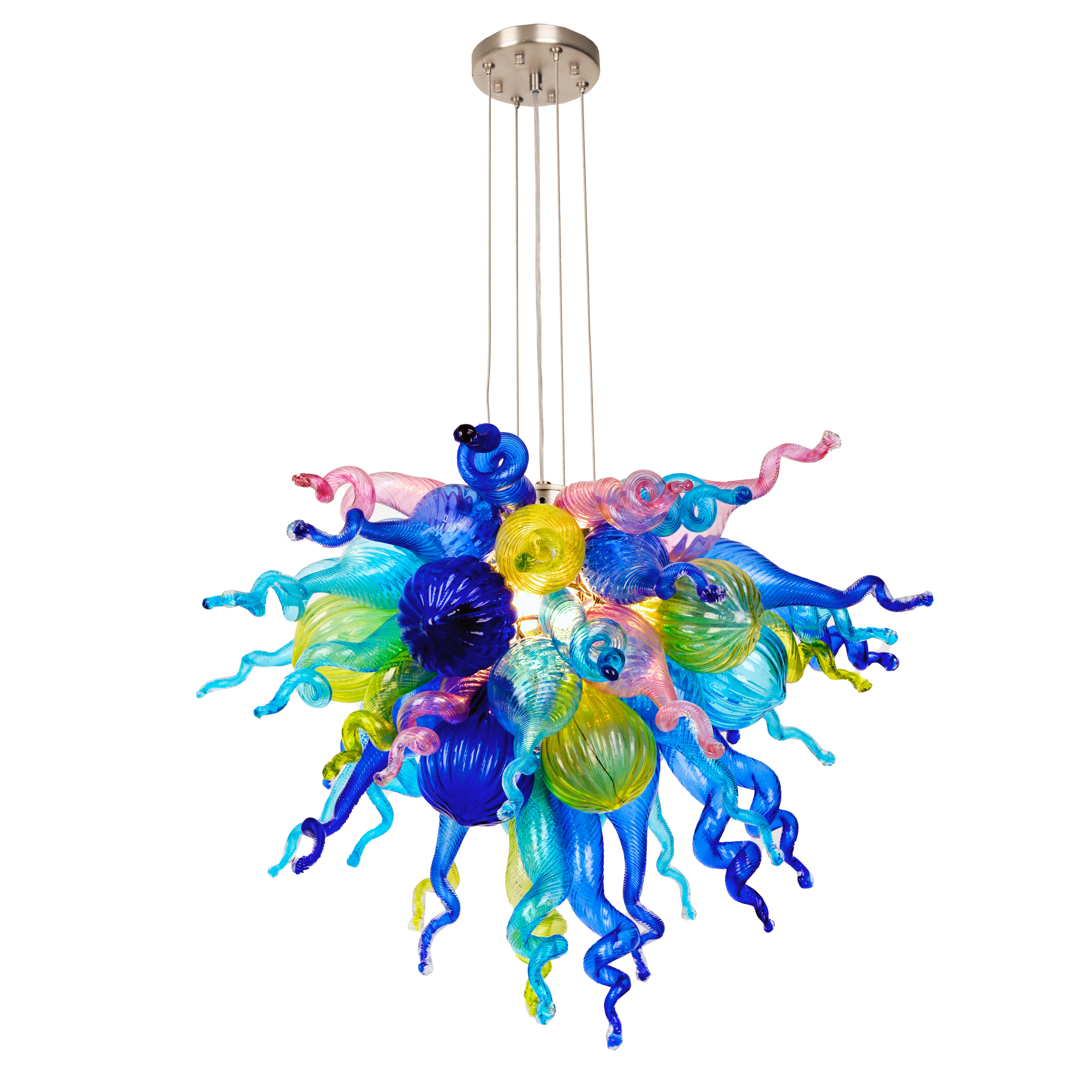 ColorSelect Wonder of the Sea Mini Blown Glass Chandelier